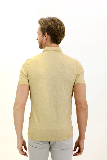 Hardal Polo Yaka Slim Fit Dar Kesim Tişört