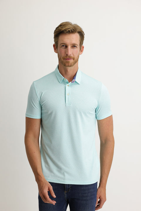 Mint Yeşili Polo Yaka Slim Fit Dar Kesim Tişört