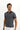 Orta Lacivert Polo Yaka Slim Fit Dar Kesim Desenli Tişört
