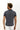 Orta Lacivert Polo Yaka Slim Fit Dar Kesim Desenli Tişört
