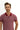 Açık Bordo Polo Yaka Slim Fit Dar Kesim Desenli Tişört