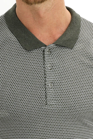  Çağla Yeşili Polo Yaka Slim Fit Dar Kesim Desenli Tişört