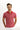  Açık Kırmızı Polo Yaka Slim Fit Dar Kesim Desenli Tişört