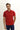  Açık Kırmızı Polo Yaka Slim Fit Dar Kesim Desenli Pamuk Tişört
