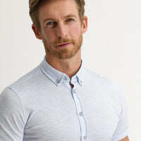 Uçuk Mavi Polo Yaka Pamuk Gömlek Pamuk Tişört