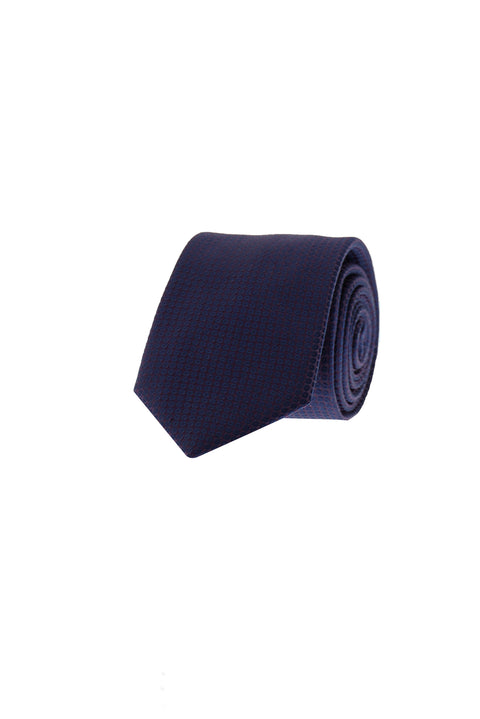 Dark Navy Patterned Tie