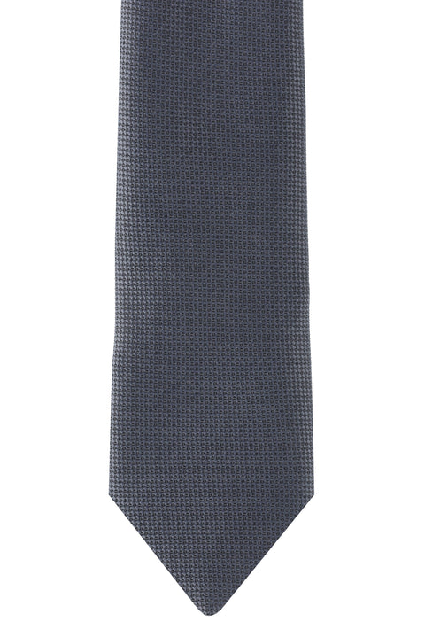 Orta Gri Desenli Kravat