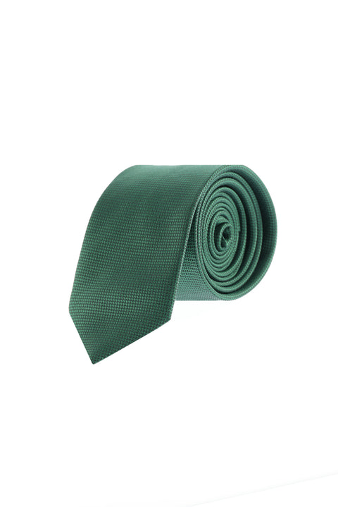 Koyu Yeşil Desenli Kravat