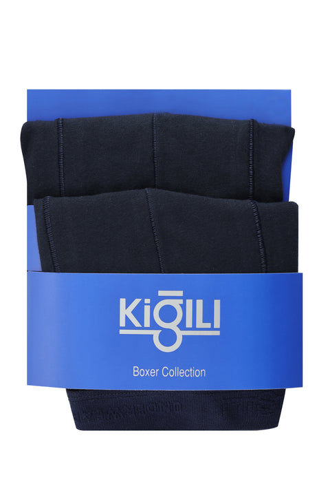 Açık Lacivert 2'li Pamuklu Süprem Boxer Seti