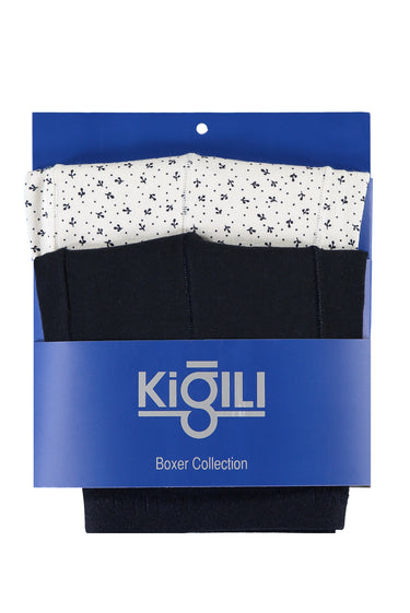 Açık Lacivert 2'li Pamuklu Süprem Boxer Seti