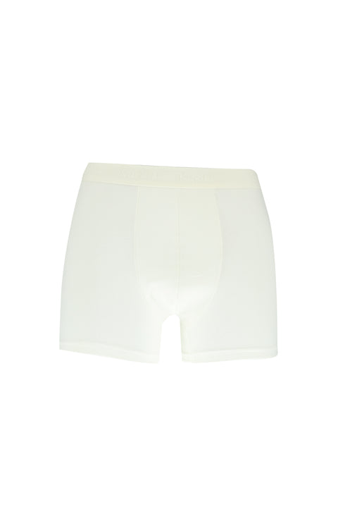 Beyaz 2'li Desenli Pamuklu Süprem Boxer Seti