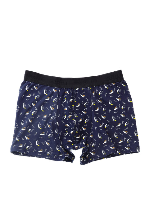 Açık Lacivert 2'li Pamuklu Süprem Boxer Seti