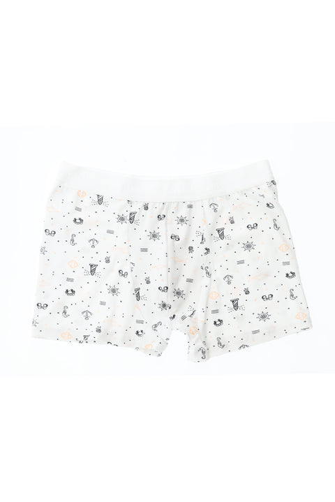 Siyah 2'li Desenli Pamuklu Süprem Boxer Seti