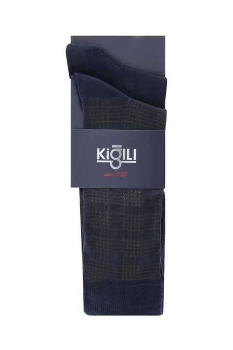 Açık Kahve  2'li Desenli Çorap Seti