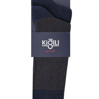 Koyu Kahve 2'li Desenli Çorap Seti
