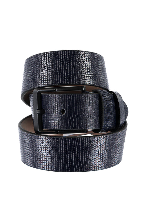 Koyu Lacivert Spor Deri Kemer