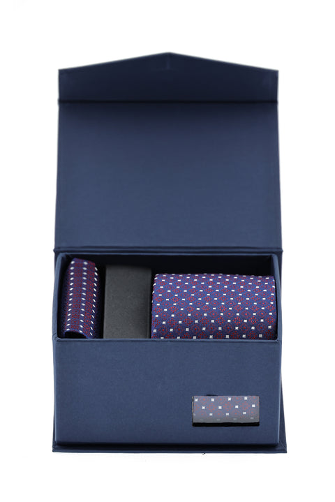 Siyah 2'li Kravat Mendil Set