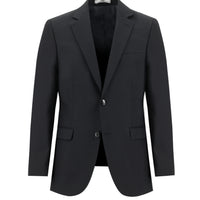 Siyah 4 Drop Relaxed Fit Rahat Kesim Takım Elbise