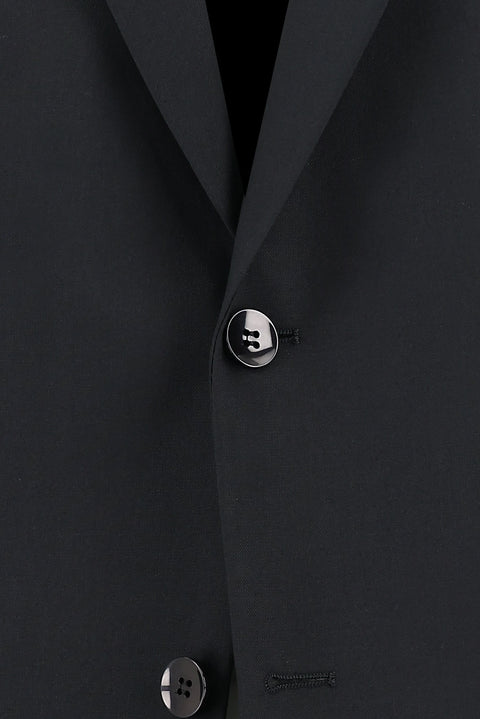 Black 6-Drop Regular Fit Standard Cut Suit