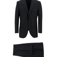 Koyu Siyah 7 Drop Slim Fit Dar Kesim Takım Elbise