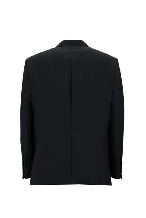 Black 4-Drop Relaxed Fit Suit