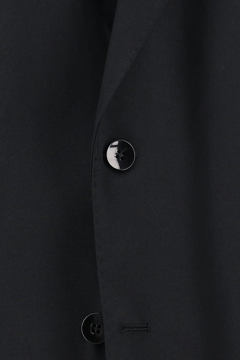 Black 4-Drop Relaxed Fit Suit