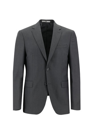  Orta Füme Slim Fit Dar Kesim Klasik Takım Elbise