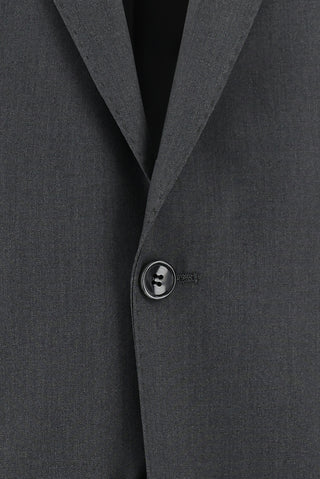  Orta Füme Slim Fit Dar Kesim Klasik Takım Elbise