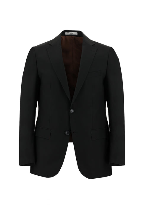 Black 4-Drop Relaxed Fit Suit