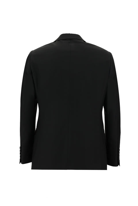 Siyah 4 Drop Relaxed Fit Rahat Kesim Takım Elbise