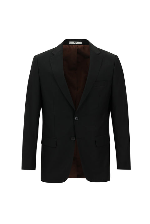 Black 4-Drop Relaxed Fit Suit