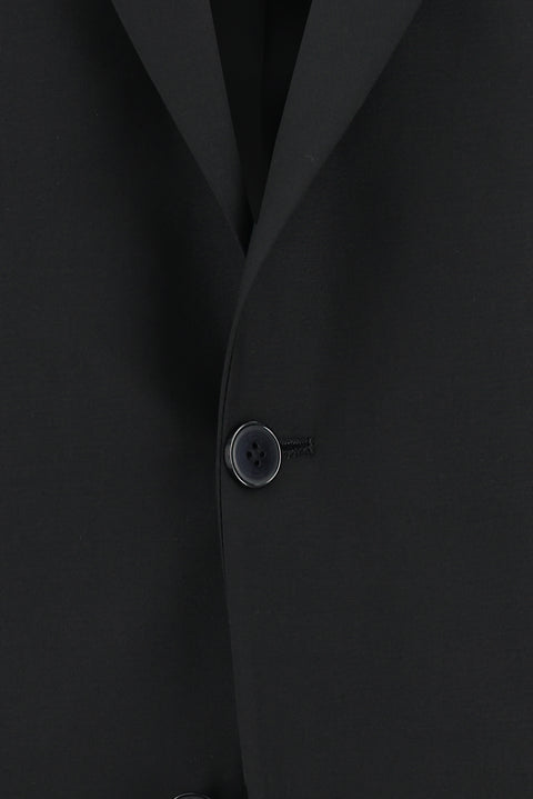 Black 4-Drop Relaxed Fit Suit