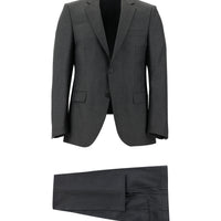 Orta Füme Slim Fit Dar Kesim Klasik Takım Elbise