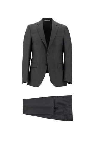  Orta Füme Slim Fit Dar Kesim Klasik Takım Elbise