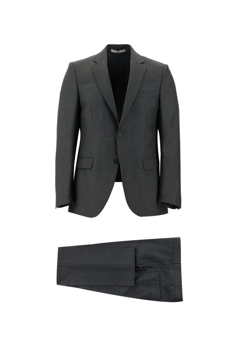 Orta Füme 7 Drop Slim Fit Dar Kesim Takım Elbise