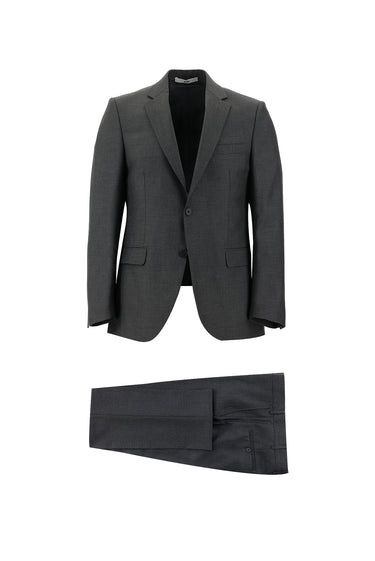 Orta Füme Relaxed Fit Rahat Kesim Klasik Takım Elbise