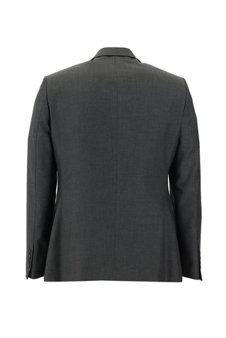  Orta Füme Slim Fit Dar Kesim Klasik Takım Elbise