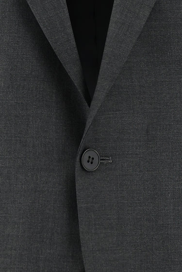  Orta Füme Slim Fit Dar Kesim Klasik Takım Elbise