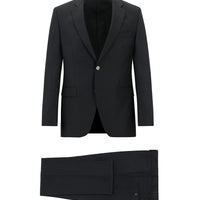 Koyu Füme Slim Fit Dar Kesim Klasik Takım Elbise