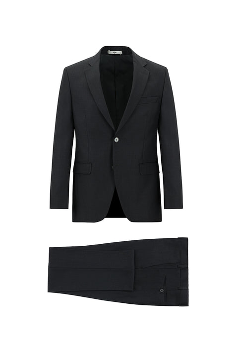 Koyu Füme 7 Drop Slim Fit Dar Kesim Takım Elbise