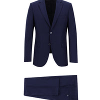 Açık Lacivert Slim Fit Dar Kesim Klasik Takım Elbise