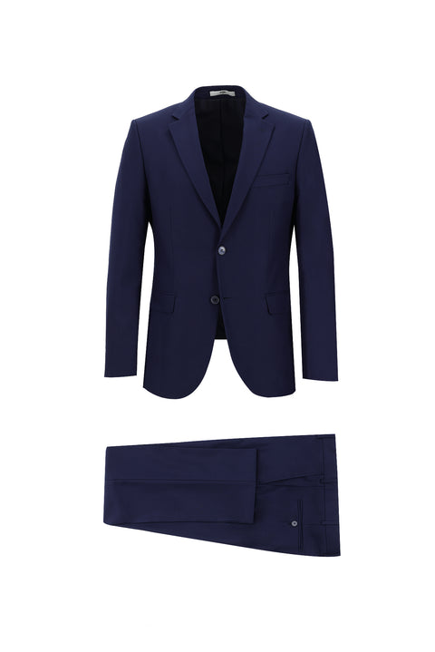 Açık Lacivert 7 Drop Slim Fit Dar Kesim Takım Elbise
