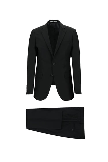 Siyah Regular Long Fit Uzun Klasik Kesim Takım Elbise