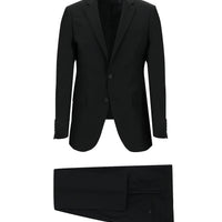 Siyah 8 Drop Long Slim Fit Uzun Dar Kesim Takım Elbise