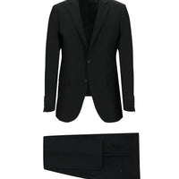 Siyah 8 Drop Long Slim Fit Uzun Dar Kesim Takım Elbise