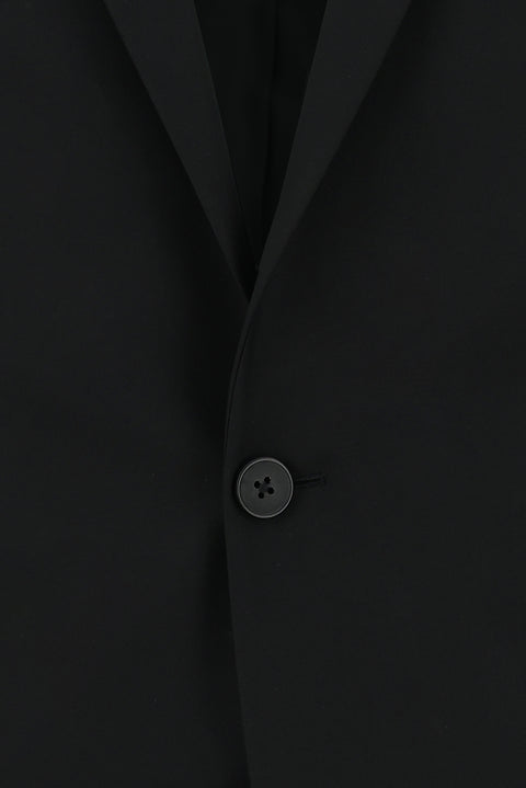 Siyah 8 Drop Long Slim Fit Uzun Dar Kesim Takım Elbise