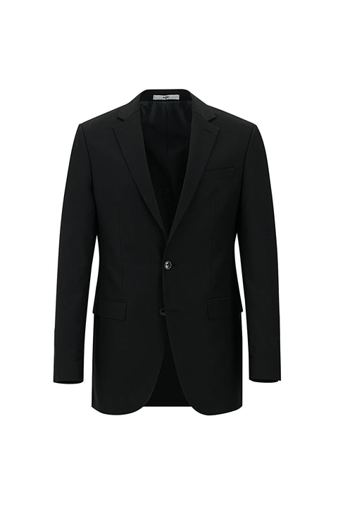 Koyu Siyah 8 Drop Long Slim Fit Uzun Dar Kesim Takım Elbise