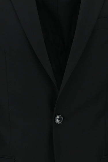 Koyu Siyah 8 Drop Long Slim Fit Uzun Dar Kesim Takım Elbise