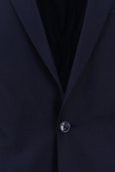 Orta Lacivert 8 Drop Long Slim Fit Uzun Dar Kesim Takım Elbise