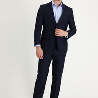Koyu Lacivert 7 Drop Slim Fit Dar Kesim Takım Elbise